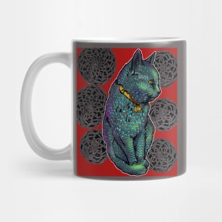 Good Cat Red Mug